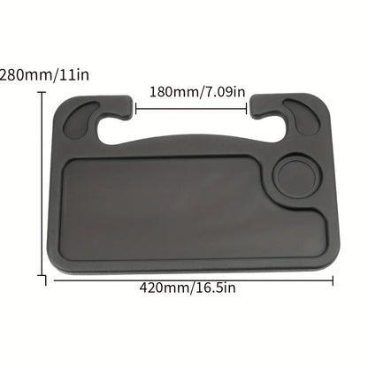 1pc Multifunctional Car Steering Wheel Tray Table Steering Wheel Storage Rack Storage Board Card Table Car Mounted Dining Tra