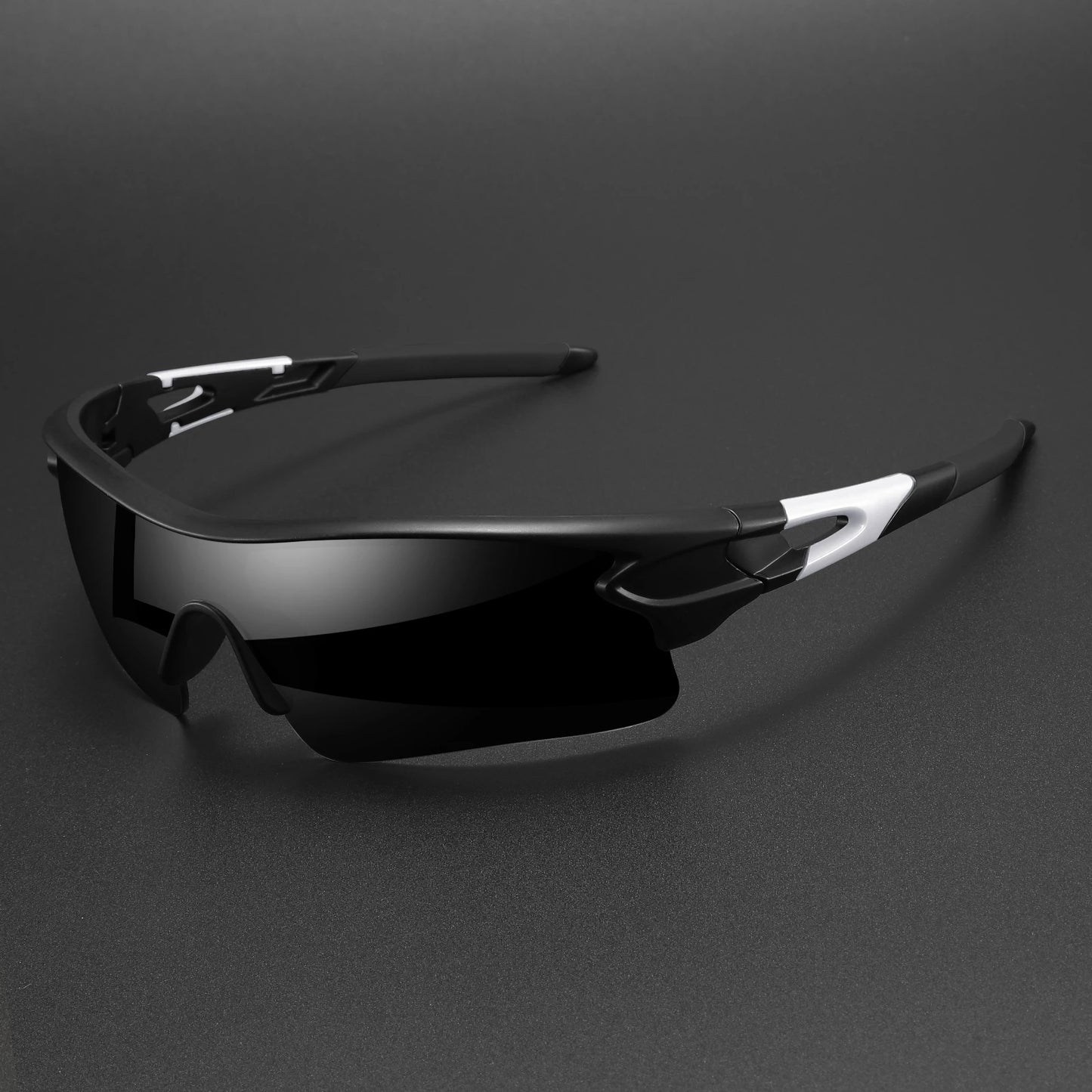 New UV400 Protective Sports Eyewear - Lightweight Full-Cover Lens, Unisex Wrap-Around for Cycling, Hiking & Daily Use - C1-bl