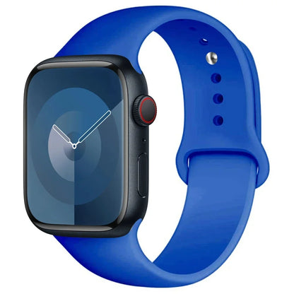 Silicone Band For Apple Watch strap 44mm 45mm 40mm 41mm 42-38mm 45 mm sport bracelet iwatch series 8 7 6 5 4 3 SE 9 Ultra 2 4