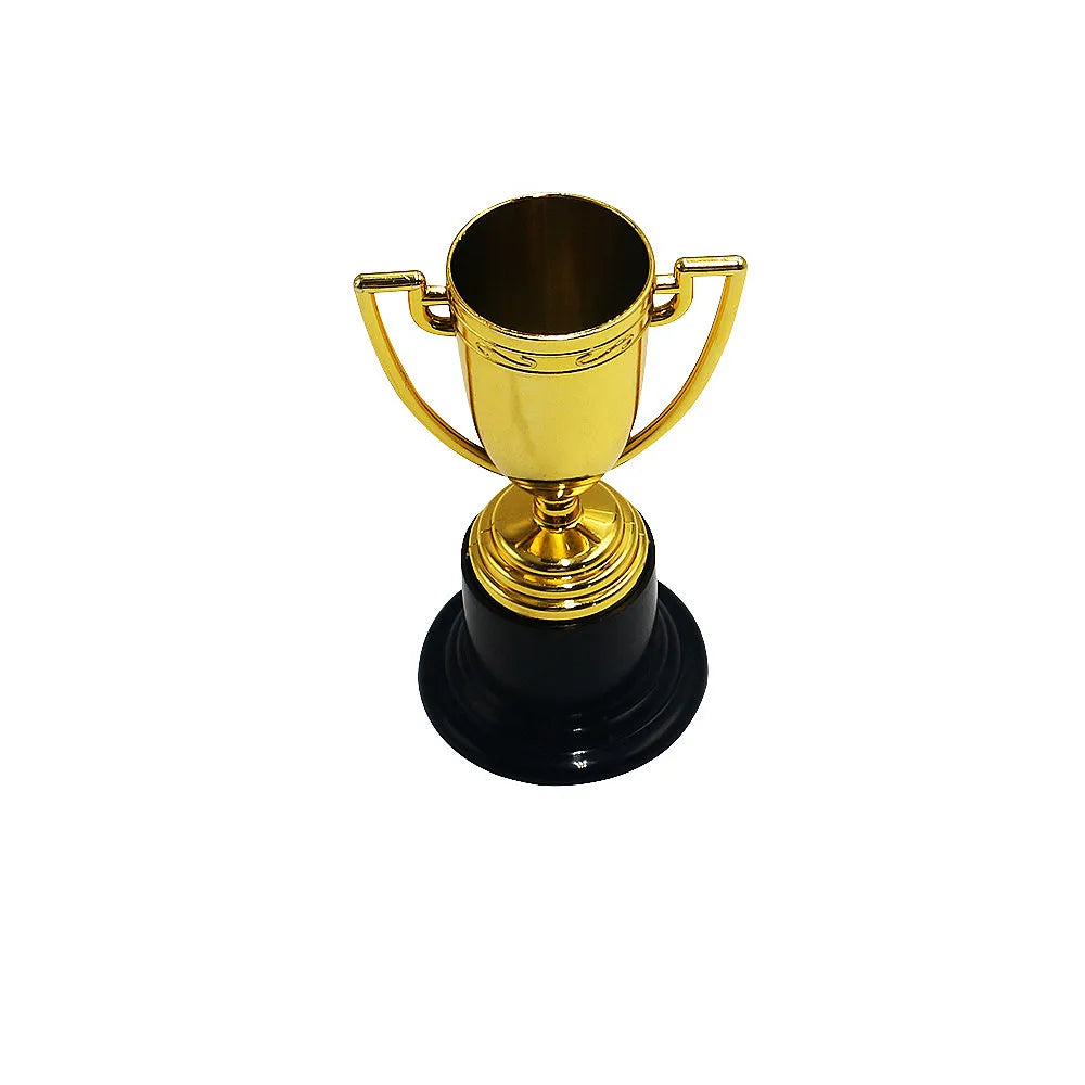 6/12 PCS Kindergarten Party Awards Plastic Trophy Honor Golden Trophy