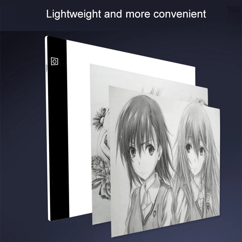 Led Drawing Copy Pad 3 Level Dimmable Board Table Animation Painting Educational Toys Gift Adjustable Light Notepad For Child