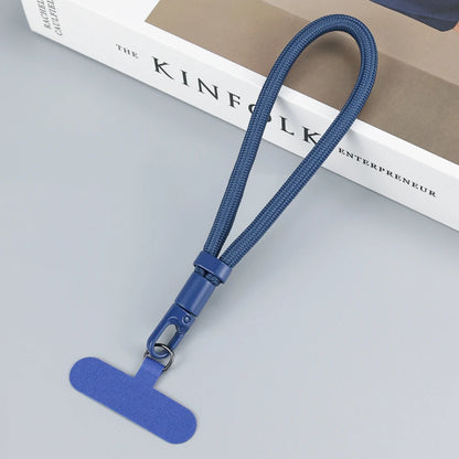 Universal Adjustable Mobile Phone Lanyard Short Wrist Strap with Self-locking Anti-drop Design Durable Polyester Phone Strap