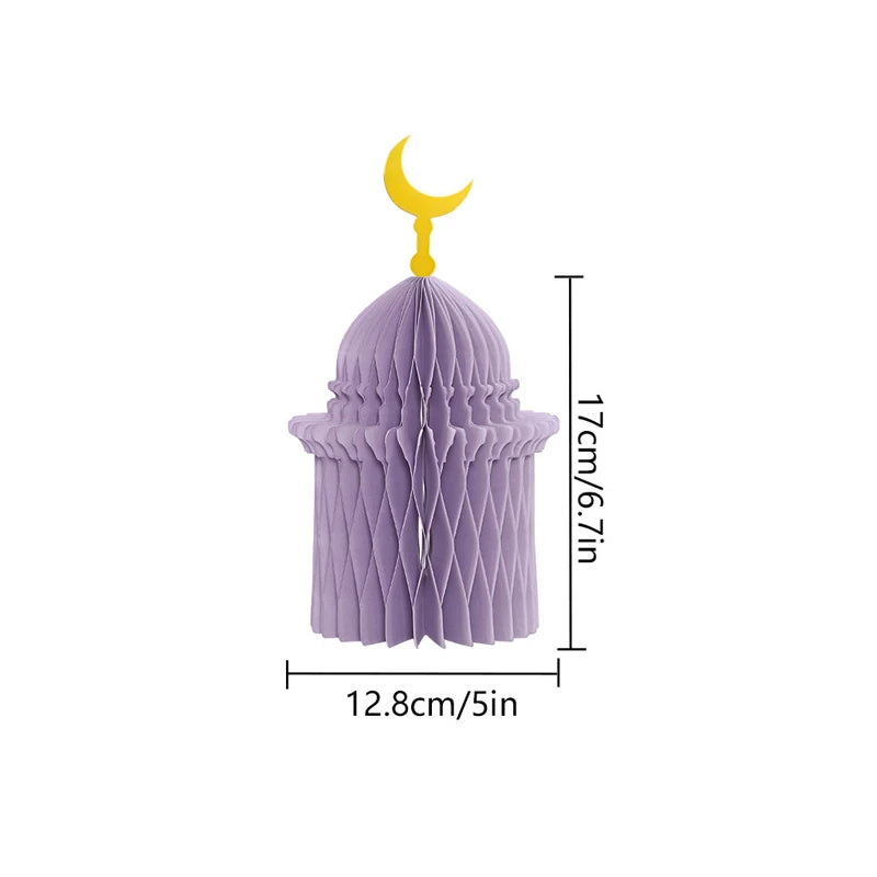 Ramadan decorations 2026 Honeycomb Ball Party Favors Gifts Ramadan Decoration 2026 Ramadan Festival Eid Bedroom Backdrop Deco