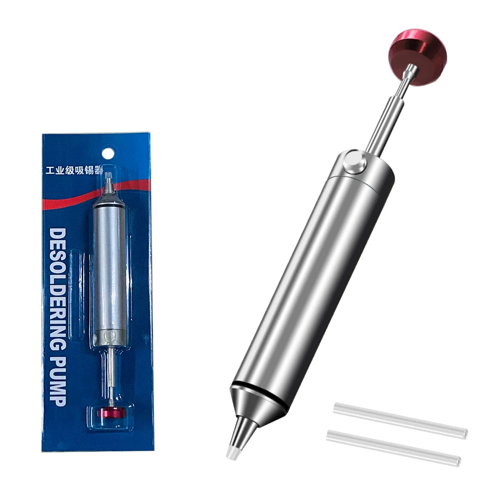 Aluminum Desoldering Pump Suction Tin Gun Soldering Sucker Pen Powerful Vacuum Iron Welding Repair Tool for Electronic Compon