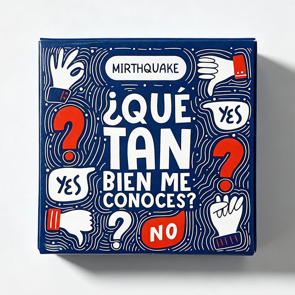 Spanish Mini Game Cards-Bien Me Conoces?After Dinner Amusements Board Game Travel Party Game Entertainment For Family Friends