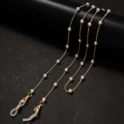 Sunglasses Masking Chains For Women Acrylic Pearl Crystal Eyeglasses Chains Lanyard Glass 2022 New Fashion Jewelry