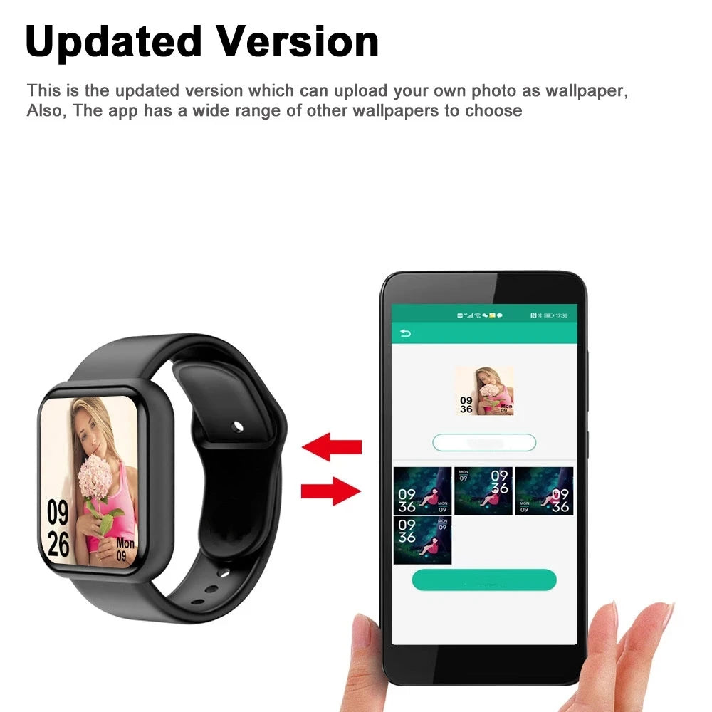 New Smart Watch Wristwatch Women Fitness Sport Bracelet Bluetooth Connected