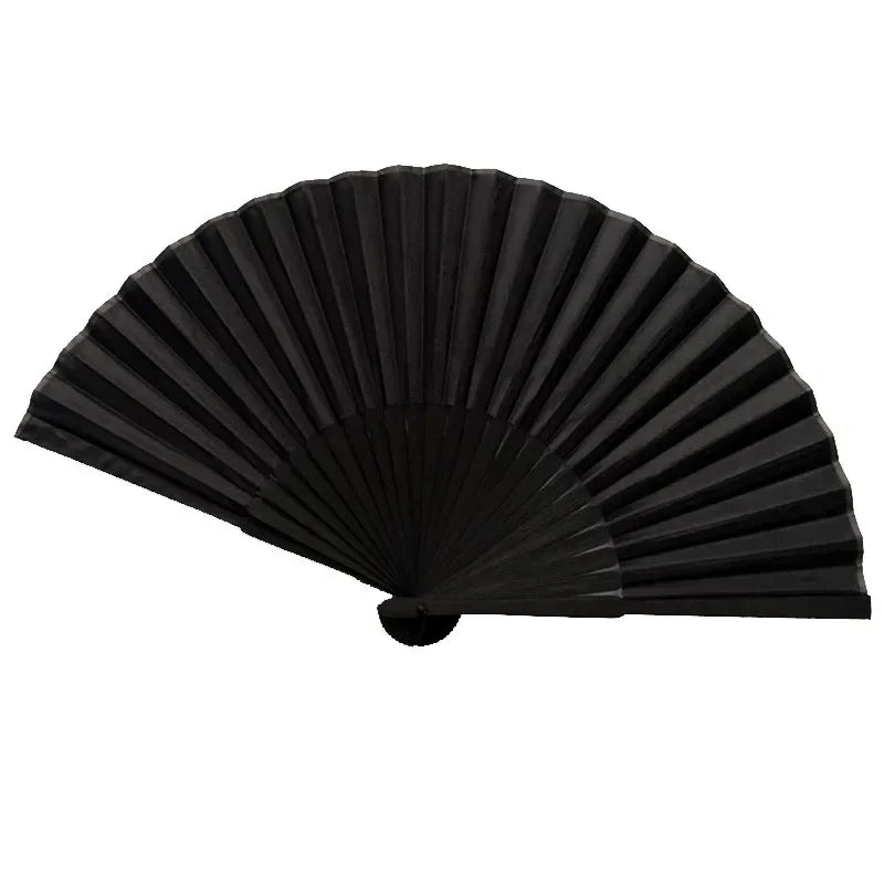 Chinese Style Black Vintage Hand Fan Folding Fans Dance Wedding Party Favor Chinese Dance Party Folding Fans - 1pc fan