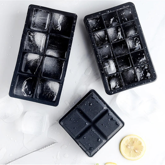 4/6/8/15Grids Silicone Ice Cube Molds Spherical Ice Molds Reusable Whiskey Ice Cube Molds Cocktail Freezer DIY Homemade Barwa