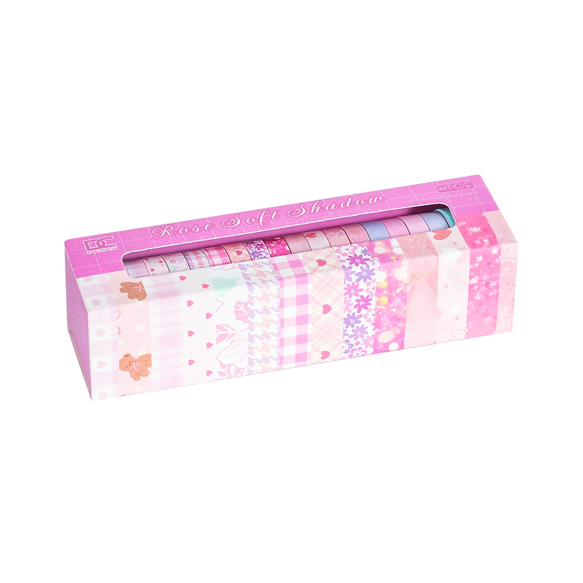 Washi Tape Set, 20 Vintage Striped Washi Tapes, Decorative Tape for Scrapbooking, Journal Decoration, Gift Wrapping, DIY Craf