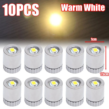 10Pcs Small Mini LED Light Battery Powered Colorful Light Bulb Electronic Toys Accessories Party New Year Holiday Decoration 