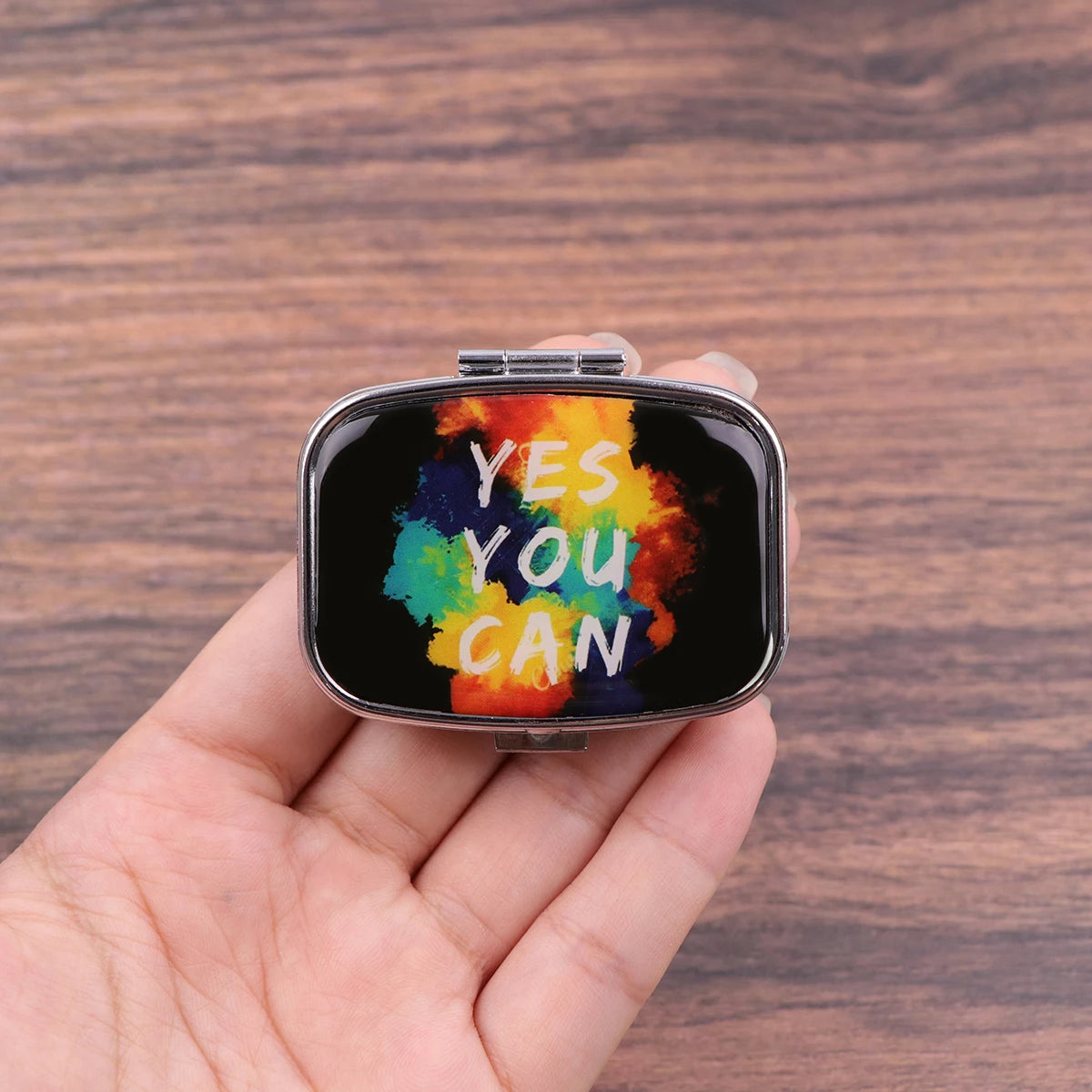 Van Gogh Art Mini Pill Box 2-Compartment Medicine Pill Organizer Household Portable Medicine Storage Box Travel Jwelery Gift 