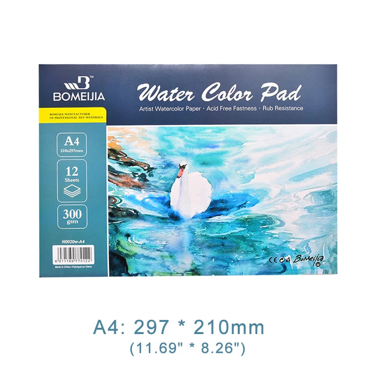100% Cotton Watercolor Sketchbook 300g/m2 Water Color Drawing Paper Book Student Transfer Paper Papel Para Acuarela Art Suppl