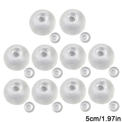 10PCs Sphere Jewelry TRP Casting Molds Tools DIY Empty Ball Skin Handmade Ball Decompression Slow Rebound Toy - 5cm