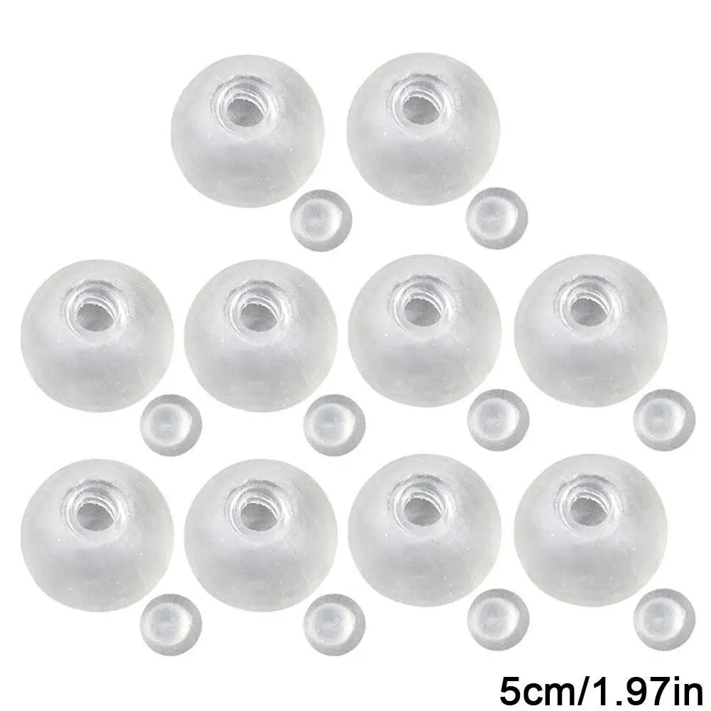 10PCs Sphere Jewelry TRP Casting Molds Tools DIY Empty Ball Skin Handmade Ball Decompression Slow Rebound Toy