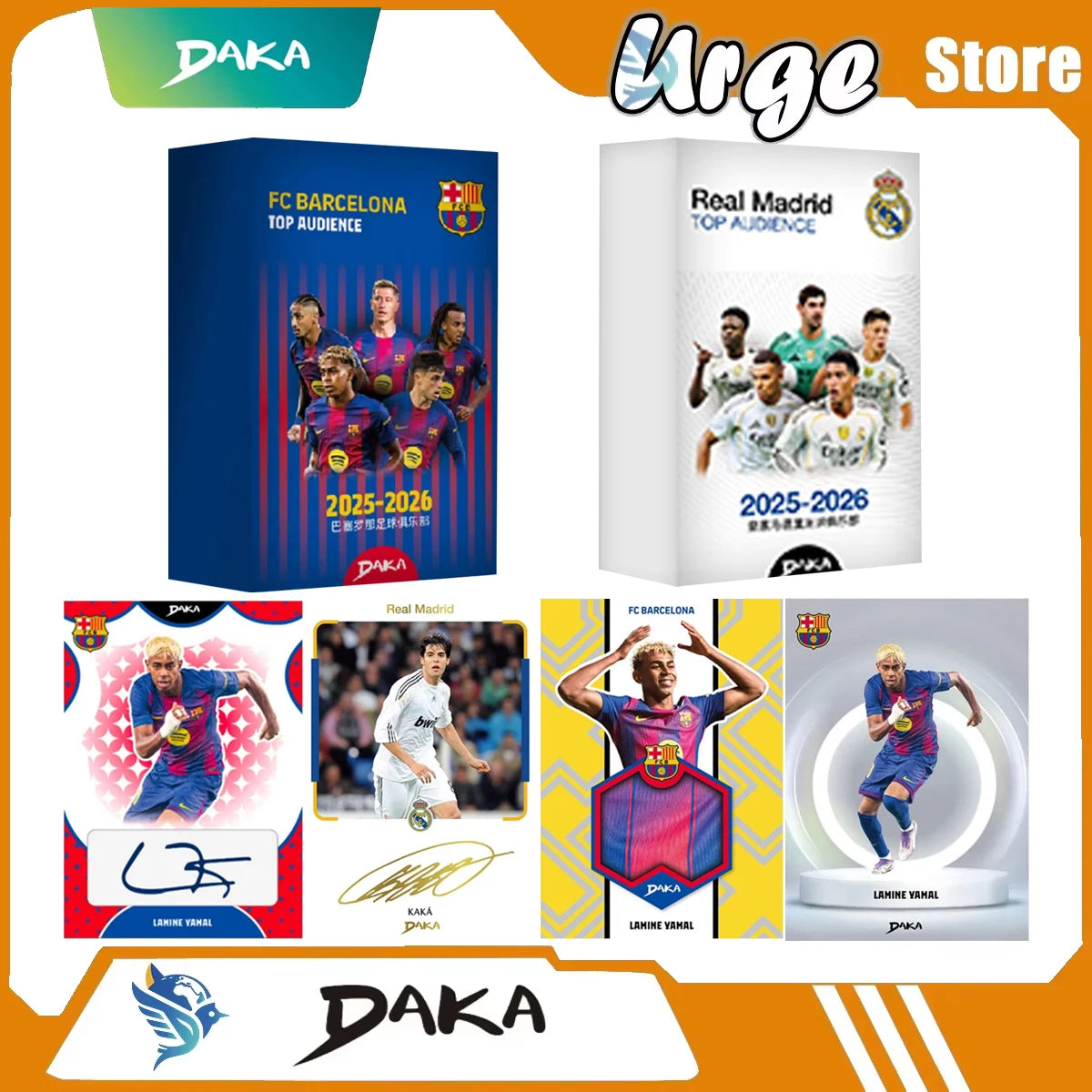 Daka Messi Mbappe Yamal Football Collection Card 2025-2026 Real Madrid Barcelona Manchester Juventus Ale Milano Star Player C