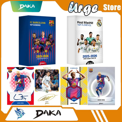 Daka Messi Mbappe Yamal Football Collection Card 2025-2026 Real Madrid Barcelona Manchester Juventus Ale Milano Star Player C