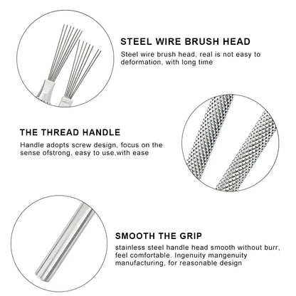 7 Pin Feather Wire Texture Ceramics Tools Polymer Clay Sculpting Modeling Tool DIY Pottery Brush Pottery Tools Cake Accessori