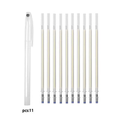 10Pcs/Set Heat Erasable Magic Marker Pen Temperature Disappearing Fabric Fabric Pens Line Marking DIY Craft Sewing Accessorie