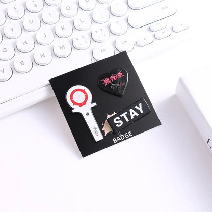 Stray kids mini brooch decoration accessories three piece set SKZOO mini animal bag clothing personalized decoration brooch -