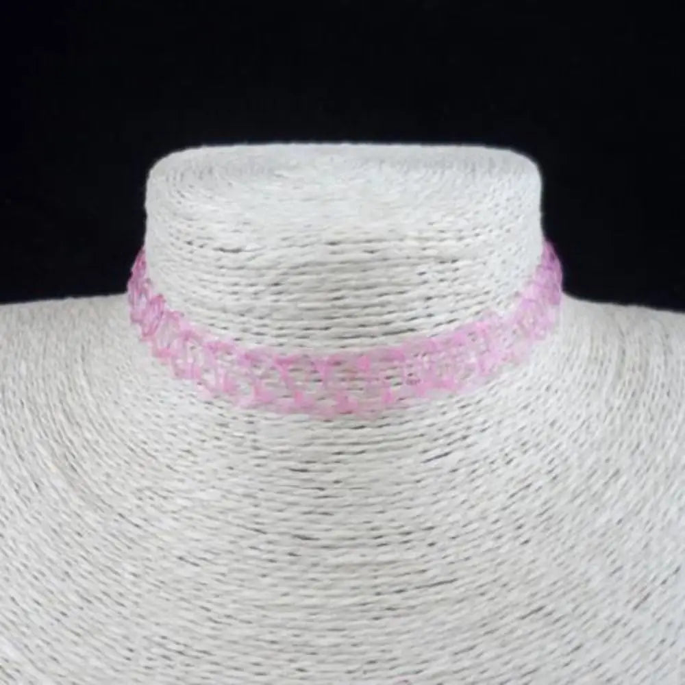 Gothic Jewellery Braided Fish Thread Choker Necklace Vintage Elastic Tattoo Choker Retro Necklace - 04