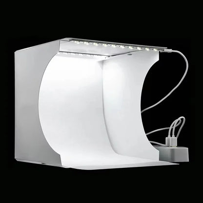 Mini Folding Photobox Photography LED Light Room Photo Studio Light Tent Box With 6 Colors Backdrops Photobox For DSLR Camera
