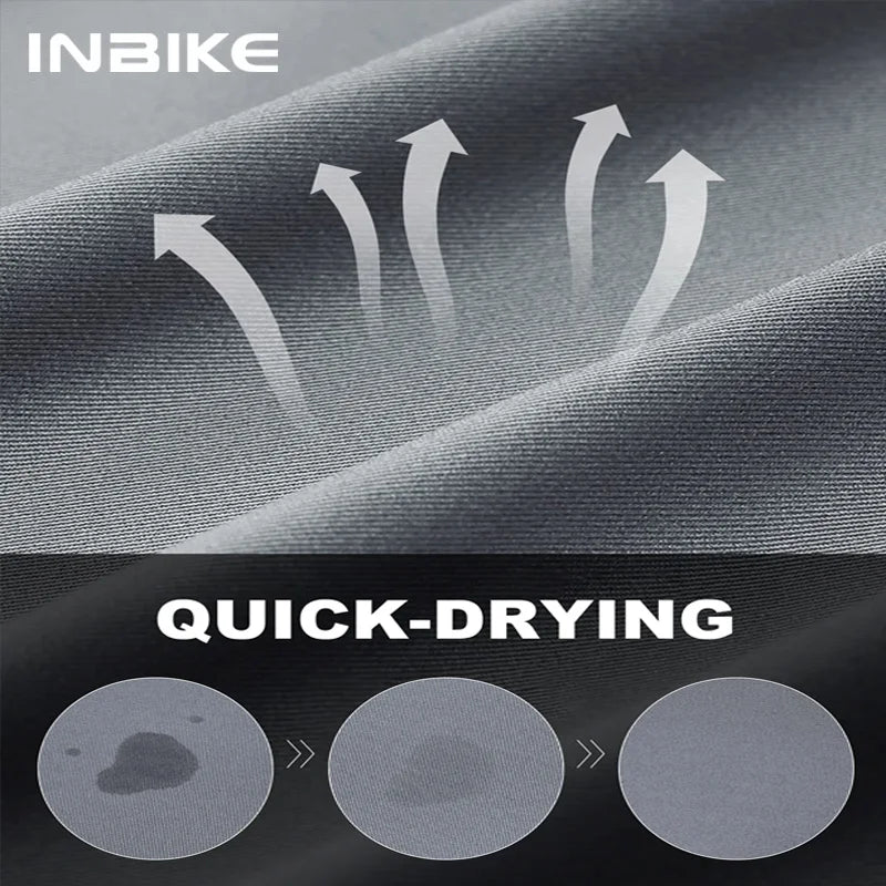 INBIKE Short Sleeve Bicycle Jersey Man Summer Road Cycling Jersey Clothes For Men MTB Mountain Bicycle Sportswear Male Clothi