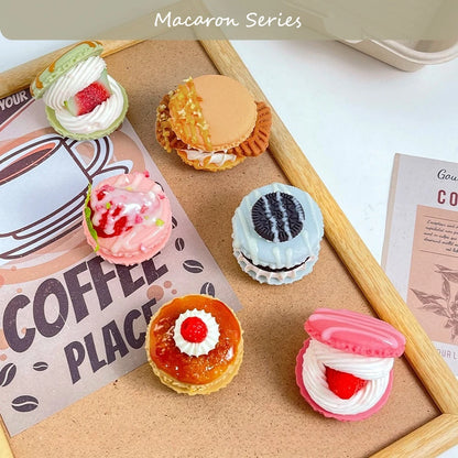 3D Macaron Dessert Refrigerator Magnetic Resin Decorative Stickers Message Magnetic Stickers Home Decor Moving Gifts