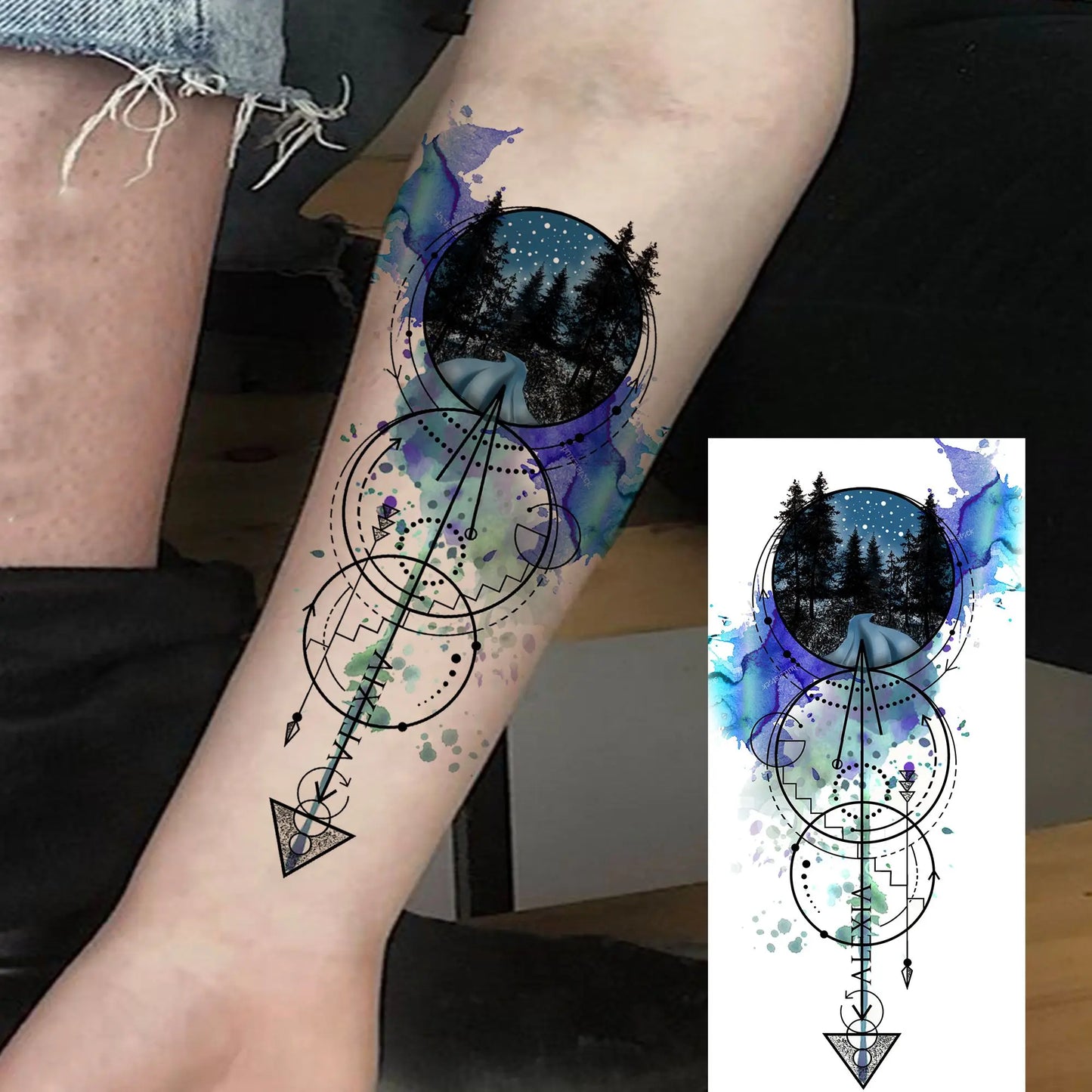 1 Sheet Bless Belief Faith Engraved Temporary Tattoos Family Love Tatoos Waterproof Realistic Fake Tattoo Stickers Long Lasti