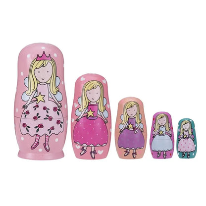 Craft Supplies Home Bedroom Nesting Doll Matryoshka Dolls Toys Wooden Russian Nesting Doll Russian Nesting Stacking Dolls - B
