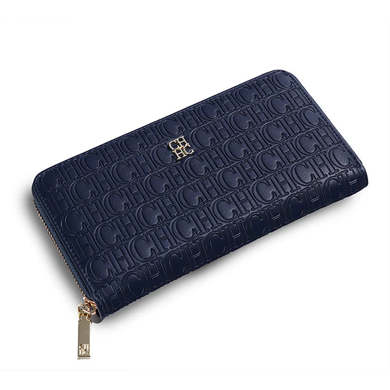 CH Fashion Classic Women's Wallet Standard Solid Color Design Letter Embossed Women's 2025 New Luxury Wallet