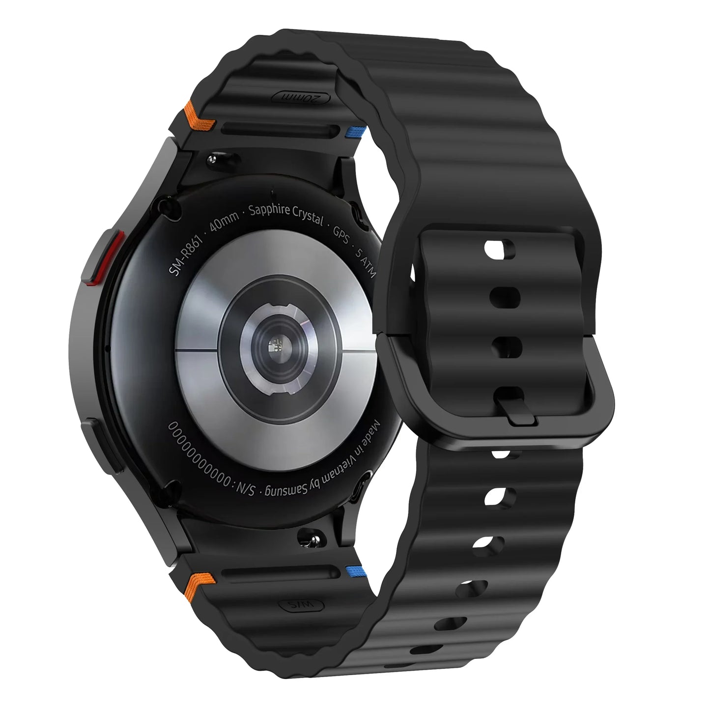 Original Silicone Band for Samsung Galaxy Watch 7 FE 6 4 Classic 5 Pro 44mm 40mm 43mm 47mm 45mm Bracelet Galaxy Watch6 7 Stra
