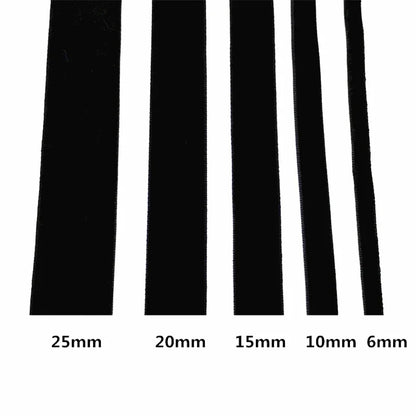5 Yards 6-25mm Velvet Ribbon Wedding Party Decoration Handmade Ribbon Gift Wrapping Hair Bowknot DIY Christmas Ribbon