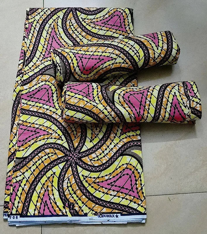 African Ankara prints batik patchwork fabric real wax African sewing material 100% cotton tissu for dress crafts