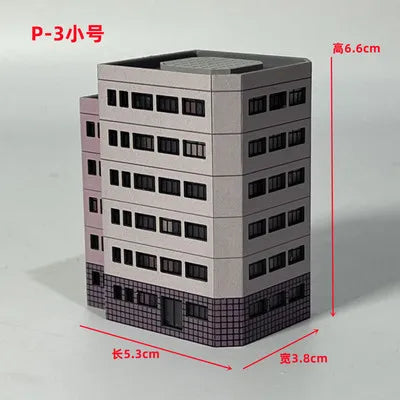 Architecture 1:300 ABS Building Scene Plastic Assembly Model Train Layout Design Materials - 12