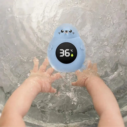 Baby bath thermometer Tub Temperature Monitor Hot Cold Water Resistant Temperature Warning Monitor Upgraded Sensor LED displa