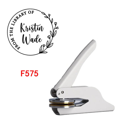 Custom Embosser Stamp,From the Library Embosser,Personalized Book Embosser Stamps,Custom Logo,Magic School,Gift for Book Love