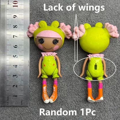 Original 8-10cm Can Choose Lalaloopsy Little Sister and Pet Dolls PVC Holiday Gift Collection Pvc Toys - A6-1PC