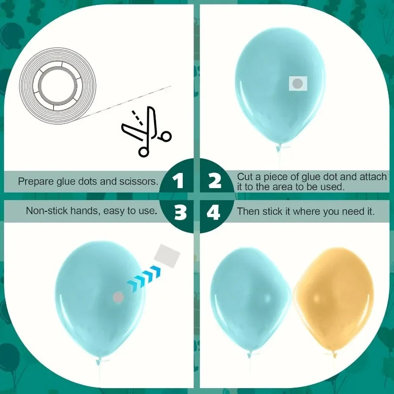 Double Sided Clear Sticky Point Tape Balloon Glue Dot Adhesive Birthday Wedding Party Balloons Glue Sticker Photoes Stand Arc