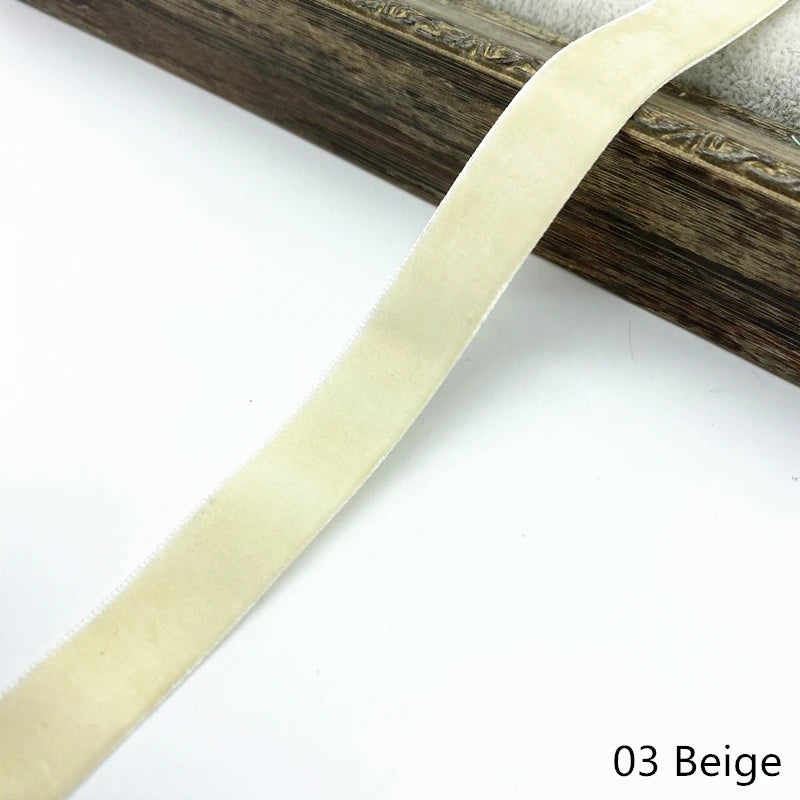 6-38mm Velvet Ribbon Wedding Party Decoration Handmade Gift Wrapping Hair Bowknot DIY Christmas #RoLi03