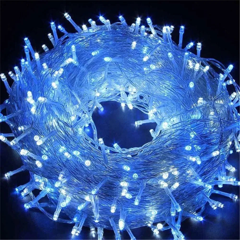 Christmas Lights 5M 10M 20M 30M 50M 100M Led String Fairy Light 8 Modes Christmas Lights For Patio Wedding Party Holiday Ligh