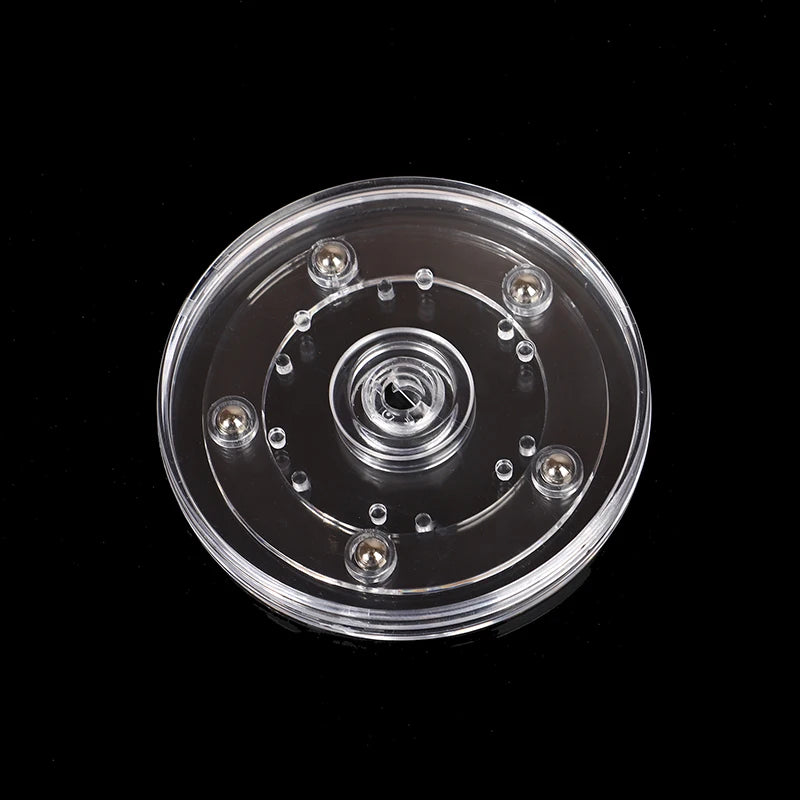 Turntable Acrylic 360 Rotating Display Stand Transparent Round Base Lazy Susan Jewelry Decor Swivel Plates Furniture Hardware