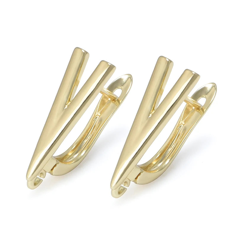 Silver Color Brass Earring Hooks for DIY Jewelry Making Handmade Silver Color Jewelry Accessories Findings Eawires - Gold F