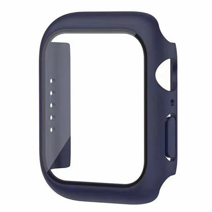Tempered glass+Case for Apple Watch 46mm 44mm 45mm 41mm 40mm 42mm Screen Protector for iwatch series 10 9 8 7 6 SE 5 Accessor