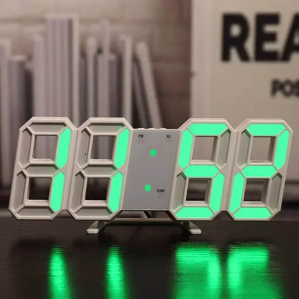Digital Wall Clock Desk Watches Electronic Alarm Modern Home Decoration for Bedroom Decor Interior Led Table Clocks Living Ro