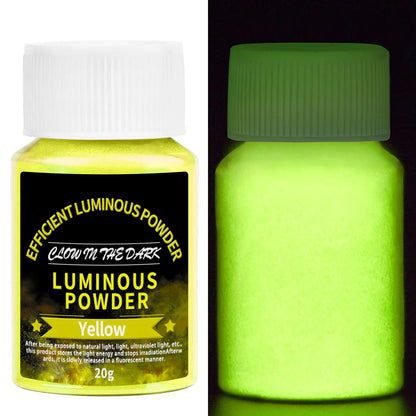 20g Long Lasting Bright Luminous Powder Paint Epoxy Resin Pigment Glow In The Dark Fluorescent Powder DIY Jewelry Making Fill