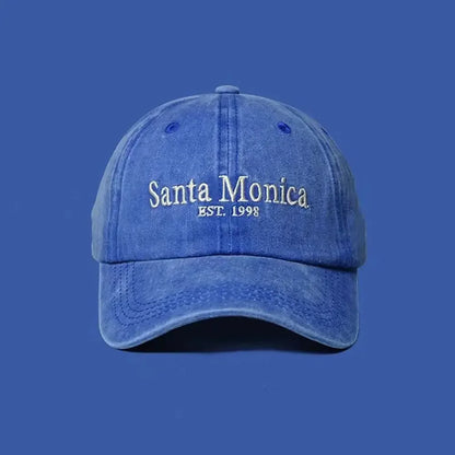 INS Style Letter Embroidered Baseball Cap Face Smaller Sun Protection Hip Hop Hat Sun Hat Couples