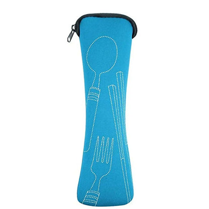 Travel Packaging Tableware Bag Picnic Portable Tableware Case Without Dinnerware Cutlery Bags Picnic Fork Spoon Storage Box -