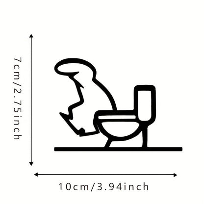 Bathroom Sign Black Shower Figure Wall Decoration Minimalist Line Rustic Door Sign Funny Shower Man Wall Art Home Decor - J