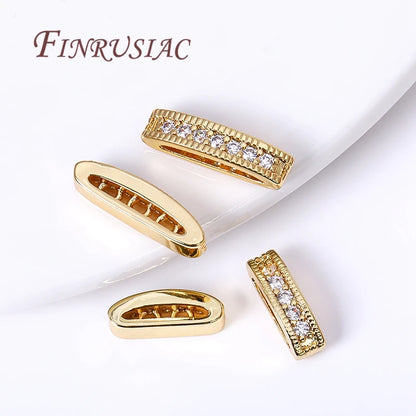 18K Gold Plated Spacer Bar Separators,For Bracelets Accessories DIY Jewelry Making Supplies,Bead Separators,Necklace Findings